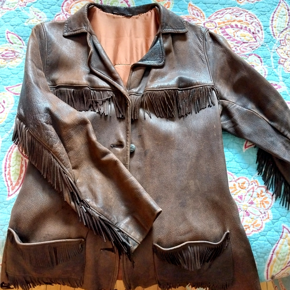 Vintage Butter Soft leather ladies jacket